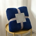 thumbnail image 4 of Solid Color Flannel Blanket Double-Sided Cool Design Soft Fluffy Cooling Blanket All-Season Cooling Blanket Soft Breathable Smooth Lightweight Cooling Blankets for Hot Sleepers and Night Sweats, 4 of 5
