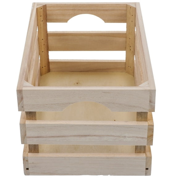 Amosfun Vintage Basket Storage Baskets Bamboo for Office Organization 1Pcs