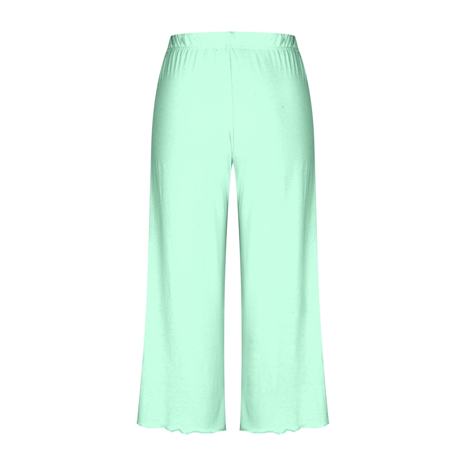 BONIXOOM Womens Pajamas Matching Christmas Pajamas Loungewear Tie Short Sleeve Sleepwear Sets Solid Mint Green XL