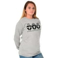 thumbnail image 4 of See Hear Speak No Evil Inspirational Long Sleeve TShirt Men Women Brisco Brands M, 4 of 6