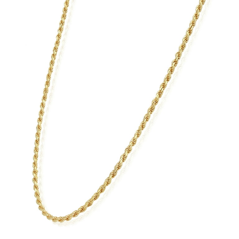 18k Yellow Gold Filled Twisted Knot Long Rope Chain Gold Rope