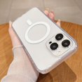 thumbnail image 1 of With Lens Protector Clear Acrylic Case For Magsafe For iPhone 15 14 13 12 11 Pro Max 15 Plus Magnetic Wireless Charging Case Clear For iphone13, 1 of 6