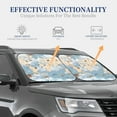 thumbnail image 4 of Daiia Animals Travel World Map 2PCS Car Windshield Sun Shade, Foldable Sun Shield for Car Front Window, Auto Sun Blocker Visor Protector Universal for Truck SUV Pickup-Small, 4 of 7