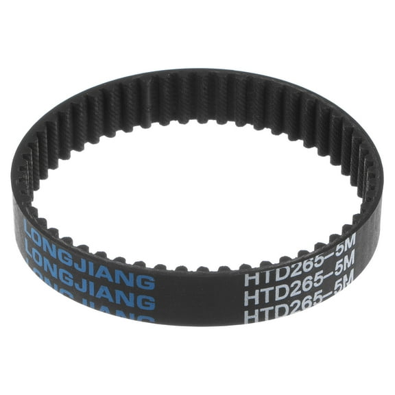 Uxcell HTD5M-265 Rubber Timing Belt 53 Teeth Closed Loop Pulley Timing Belt 15mm Width, 265mm Pitch Length
