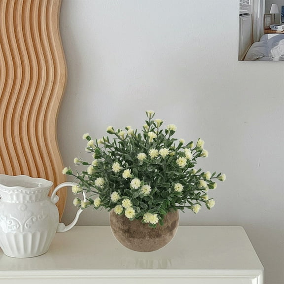 Artificial Hanging Plants Flowers for Outdoor Srpring Summer Decoration, 2pcs Fake Realistic Daisy Eucalyptus for Outdoors, Faux Plastic Greenery Long Vine Indoor Wall Patio Porch Decor, Purple