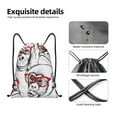 thumbnail image 3 of Yiaed Monkey Print Drawstring Bags Drawstring Backpack Bulk String Back Pack Gym Sport Bag-Small, 3 of 5