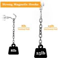 thumbnail image 4 of Ganchos magnéticos pesados ​​de más de 25 libras, ganchos magnéticos para llaves de neodimio, ganchos magnéticos para refrigerador de montaje en pared, herramientas de almacenamiento de techo para pu TUNC Sencillez, 4 of 4
