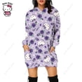 thumbnail image 4 of Chandail en Molleton Imprimé Hello Kitty d'Automne pour Femmes, Robe à Capuche à Col Rond, Confortable pour les Trajets Quotidiens, Tenue Décontractée 2023 Rose, 4 of 7