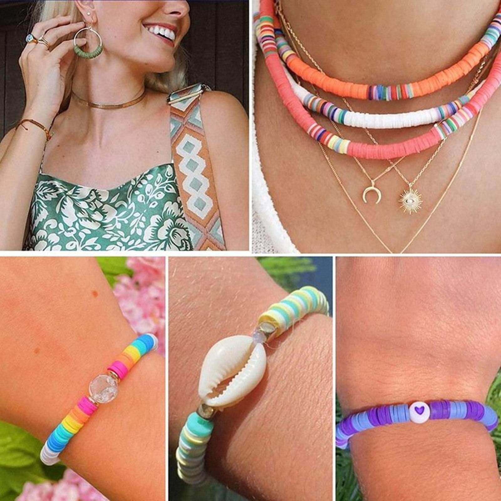 Clay bead jewelry deals