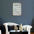 thumbnail image 2 of 12x16 Inch Kitchen Rules Decor Metal Tin Sign Art Mom'S Rules Sign Kitchen Wall Art Farmhouse Decor Kitchen Decor Moms Kitchen Print Gift For Her Kitchen Quote Home Decor Housewarming Gift, 2 of 6