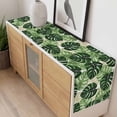 thumbnail image 4 of Palm Leaf Table Runner - 70 Inch Long, Kitchen Dining Table Runner Dresser Scarves, Tropical Plant Country Green Summer Farmhouse Decor for Coffee Tables Wedding Party Banquet, 4 of 8