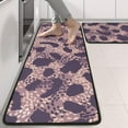 thumbnail image 2 of Kitchen Rugs Sets Of 2,Purple and Pink Leopard Pattern Anti Fatigue Kitchen Mat Rugs Non Slip Washable,Decorative Kitchen Floor Mats for Kitchen,Sink,Laundry,17"x47"+17"x47", 2 of 5