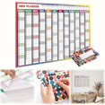 thumbnail image 2 of Tyeign Home Calendar, Paper, Wall Planner 2025 Extra Large 20.67 X 20.91 Color Full Year Calendar 12 Month Yearly Personalized Folded, 2 of 8