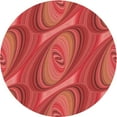 thumbnail image 1 of Ahgly Company Tapis Rond Lavable en Machine Intérieur Transitionnel Orange, 7 Pieds Rond, 1 of 7
