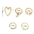 thumbnail image 2 of Cruz Triángulo Amor Corazón Hueco Dedo Anillos Conjunto Anillo Conjunto Fiesta Boda Joyería Regalo Cateissary AP005579-00, 2 of 6