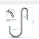 thumbnail image 2 of Paquete de 30 ganchos resistentes en forma de S para colgar sartenes, ollas, utensilios de cocina, tazas, bolsos, plantas y ropa., 2 of 5