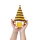 thumbnail image 2 of Gnomo de abeja a rayas, escandinavo, Tomte, Nisse, sueco, elfo de miel, decoración de cocina de granja, estante, bandeja escalonada, 2 of 5