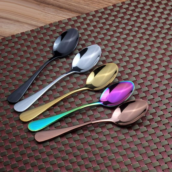 Set of 3 Milk Stirring Spoons Iced Tea Spoon, Coffee Spoon, Ice Cream Spoon