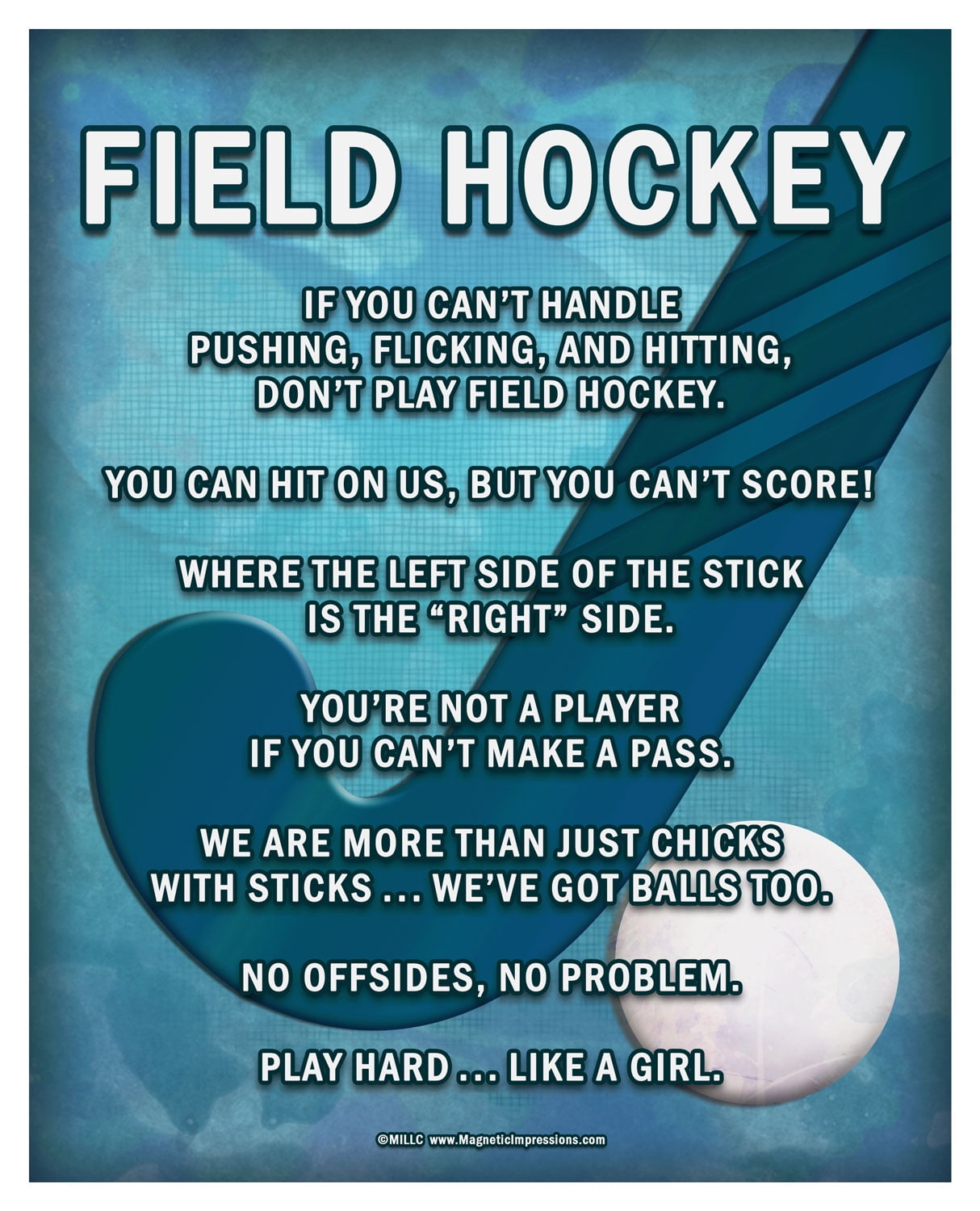 Field Hockey Quotes Posters & Prints