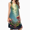 thumbnail image 2 of Enchanted Forest With Mushrooms Dress Elegant Party Dresses Evening Dresses Women Dress Sleeveless Dress Ladies Dresses, 2 of 4
