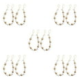 thumbnail image 1 of mmirethe Ensemble Tendance de 2 Tiebacks de Rideaux de Perles de Bois d'Inspiration Boho Holdbacks de Rideaux Dorés 52cm 5Set, 1 of 1