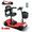red, variant on Segmart Mobility Scooter for Seniors, Foldable 4 Wheel portable Electric Scooter with Upgarded 350W Motor, Bright LED Light & Basket, Fast Charging, 330pound Support, Red