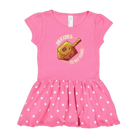 

Inktastic Hanukkah Dreidel Game Gift Toddler Girl Dress