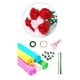 thumbnail image 1 of Kits de bricolaje de flores de papel crepé, de papel crepé de 5 colores, 1 rollo de cinta floral verde alambre de hierro floral verde para Estilo B Macarena Serpentinas de papel crepé, 1 of 8