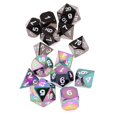 thumbnail image 1 of Juego de dados de juego D4-D20 Troquel digital poliédrico para mazmorras y dragones 14 piezas, 1 of 9
