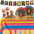 thumbnail image 1 of Juego de artículos de fiesta JOYIN Mexican Fiesta, 82 piezas, vajilla, 1 of 7