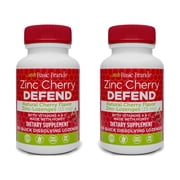 Basic Brands Zinc Lozenges, Immune Support Dietary Supplement, Non-GMO, 100-Count Cherry (2-Pack)