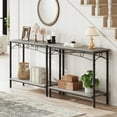 thumbnail image 4 of M optimized Console Table, Retro Sofa Table with Storage, 2 Tier Entryway Table, Behind Couch Table for for Living Room, Entryway, Hallway, Foyer, 4 of 8