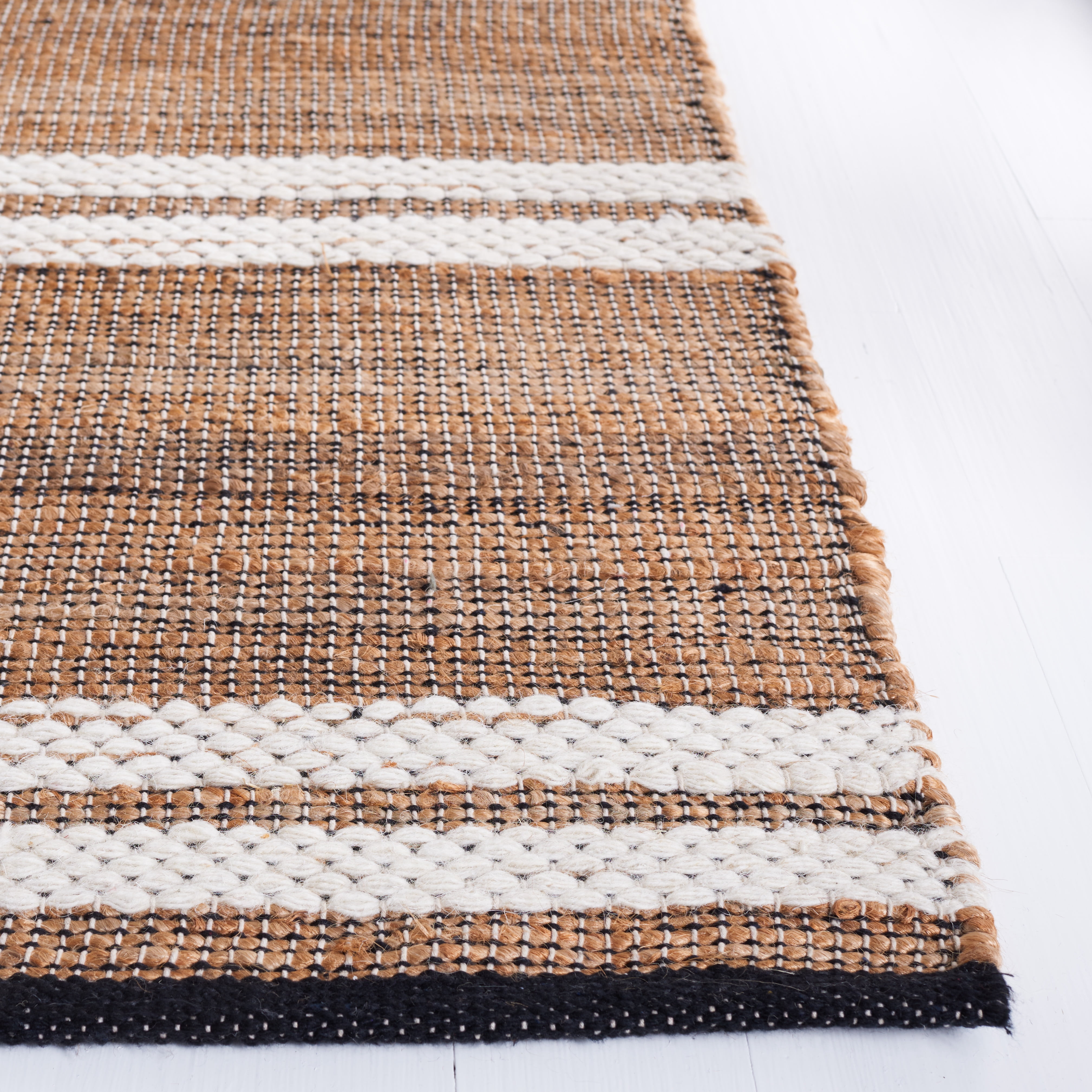 SAFAVIEH Natural Fiber Liz Geometric Area Rug, Natural/Ivory, 8' x 10'