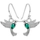 thumbnail image 1 of 1 par de pendientes de colibrí volador, pendientes de moda, pendientes colgantes, joyería para regalo., 1 of 5