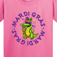 thumbnail image 4 of Inktastic Mardi Gras Party Alligator Youth T-Shirt, 4 of 5