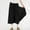 *Black, variant on ClodeEU Women's High Waisted A Line Culottes with Elastic Waistband,Casual Loose Fit Pant Skirt Khaki,Womens Plus L