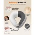 thumbnail image 4 of Arboleaf Heated Neck Pillow for Travel, Memory Foam Airplane Pillow– 360° Neck Support, 100% Memory Foam for Car, Train, Bus, Office Sleep, Travel Essentials for Long Flights, 4 of 9
