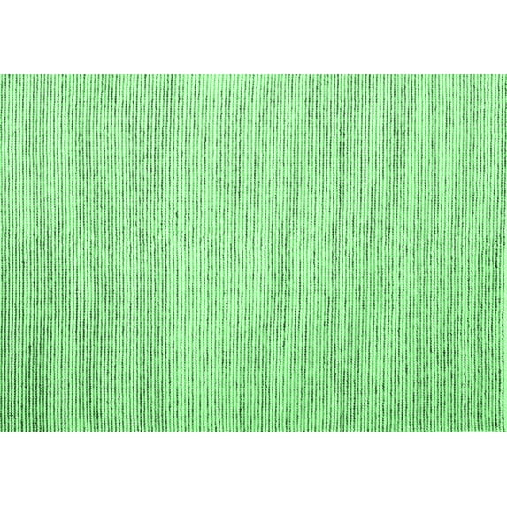 Ahgly Company Indoor Rectangle Abstract Emerald Green Contemporary Area Rugs, 5' x 8'