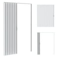 thumbnail image 3 of Tereitr PVC Folding Door, 60x80in Single Door Accordion Closet Door for Interior, Partition Sliding Door Includes Latch, Handle, Mounting Hardware, 3 of 13