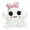 A, variant on Cute Ghost Plush Throw Pillow 14 Inch Halloween Decorative Stuffed Cushion with Pink Bow & Black Hat Bow Tie