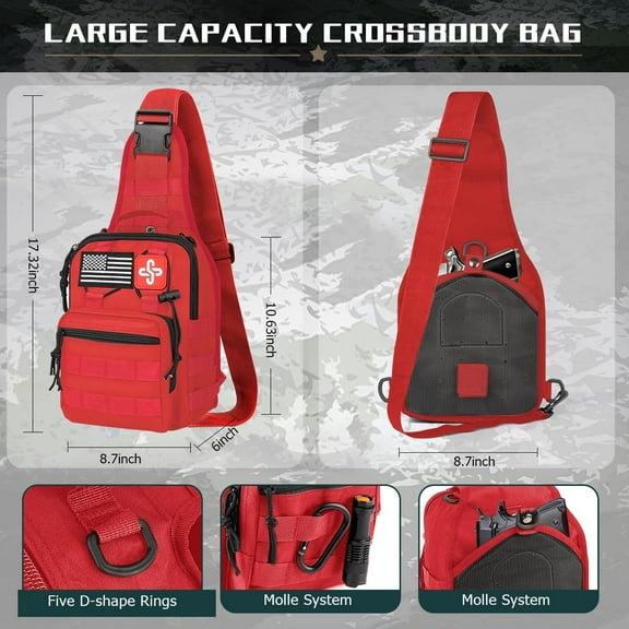 Survival Kit, 262Pcs Survival Gear and Supplies with First Aid Kit Pouch and Crossbody Bag, Emergency Kit with Tent, Camping Hammer, Survival Shovel w/Pick, Bug Out Bag Gifts for Men Women