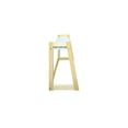 thumbnail image 2 of 100% Solid Wood Microwave Oven Countertop Rack with Hooks - Natural/White, 2 of 3