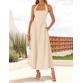 thumbnail image 2 of Vestido ZESICA Summer Halter Halter Midi 2025 Beach Apricot, 2 of 6