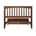 thumbnail image 5 of Leo & Lacey Farmhouse Solid Wood Full Spindle Bed with Headboard in Walnut, 5 of 8
