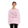 thumbnail image 3 of I Woof You Dog Lover Sweatshirt, Valentine's Day Sweatshirt, 3 of 4