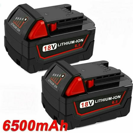 

2Pack For Milwaukee M18 6.5 Lithium Extended Capacity Battery 48-11-1860 6.5Ah