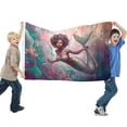 thumbnail image 2 of Sirena Negra Bandera impresa con temática, regalo perfecto para fanáticos, amigos y familiares, y adecuada para actividades al aire libre e interiores, decoraciones de fiesta. 120*180CM, 2 of 6