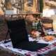 thumbnail image 2 of Silla plegable portátil para acampar al aire libre, playa, respaldo con cojín, tienda de campaña, silla de ocio, balcón, parque, césped, silla de picnic, 2 of 4