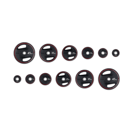 SOLE Fitness 2.5, 5, 10, 25, 35, & 45 lb. Olympic Weight Plates Home Exercise Workout Equipment