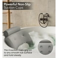 thumbnail image 4 of Everlasting Comfort Bath Pillow Fast Drying Bathtub Cushion for Head, Neck and Back, Gray, 4 of 9